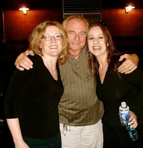 Thea & Nancy with legendary rock drummer Alan White